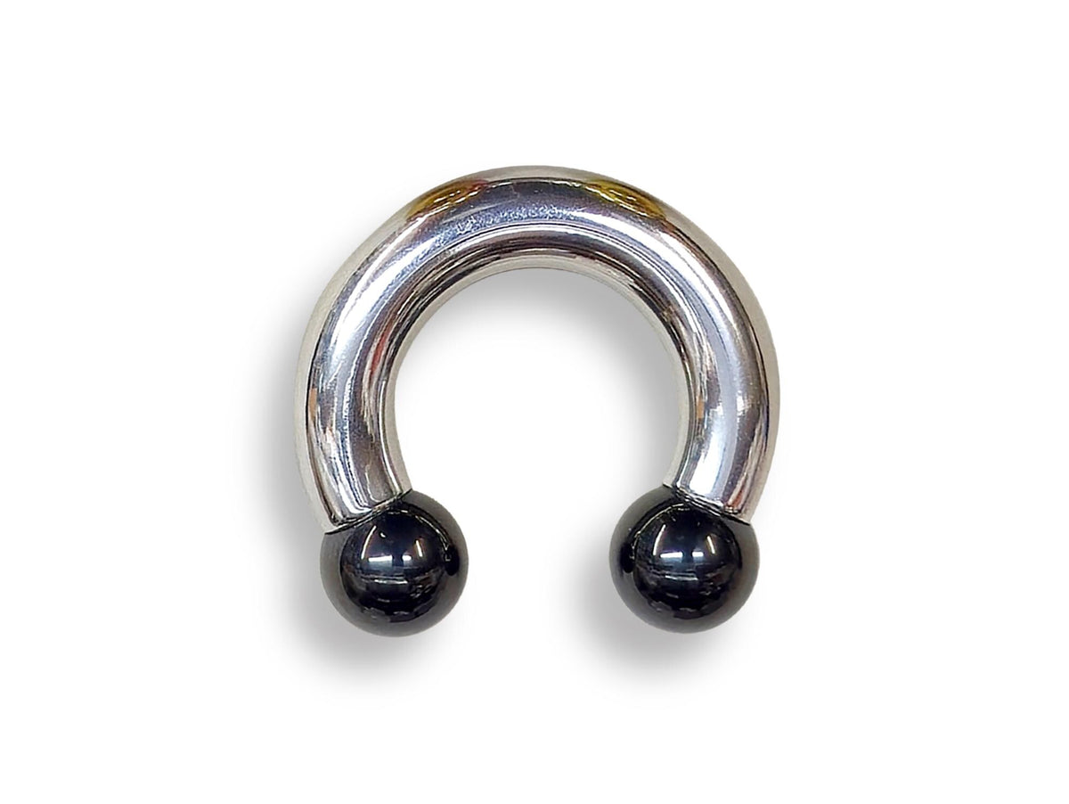 Surgical Steel Prince Albert Ring: Horseshoe Barbell Piercing, Custom Balls