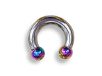 Surgical Steel Prince Albert Ring: Horseshoe Barbell Piercing, Custom Balls