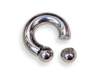 Surgical Steel Prince Albert Ring: Horseshoe Barbell Piercing, Custom Balls