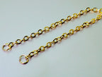 14K Gold Bridge Piercing Chain: Handmade Nose Jewelry