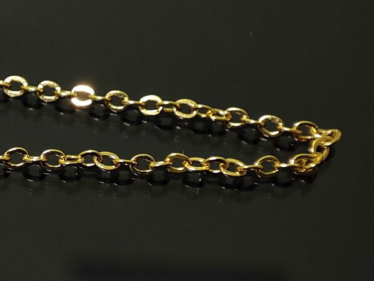 14K Gold Bridge Piercing Chain: Handmade Nose Jewelry