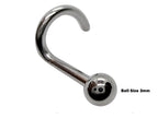 Surgical Steel Nose Ring: Customizable Cone, Spike, Gem, Crystal Studs