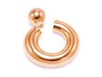 Silver Septum Nose Jewelry 14K 4 Micron Gold - Captive Bead Ring Screw Ball Prince Albert