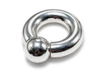 Silver Septum Nose Jewelry 14K 4 Micron Gold - Captive Bead Ring Screw Ball Prince Albert