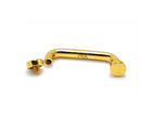 14K Gold Staple barbell Surface Dermal Implant with Internally Threaded Flat Cylinder Top