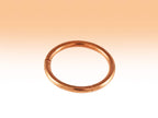14K Rose Gold Clicker Hoops Septum Nose Ring, Lip Jewellery Body Piercing 18g, 16g