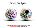 Epoxy Coated Disco Ball Piercing Attachment (2pcs) 14g/16g/18g