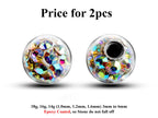 Epoxy Coated Disco Ball Piercing Attachment (2pcs) 14g/16g/18g