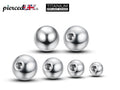 Titanium Implant Grade Replacement Ball: 20G-14G Piercing Parts