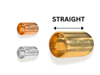 14K Solid Gold Ear Tunnel Plug: Handmade Body Jewelry - 1 piece - Big gauge ear plugs in Gold