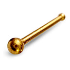 Titanium Nose Bone Stud: 20G (0.8mm) Piercing in Black, Gold, Silver