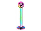 Titanium Flatback Labret Stud: Lip & Ear Piercing Jewelry (18g, 16g, 14g)