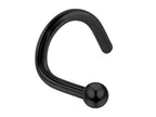 18G Titanium Ball Nose Stud: 2mm Fixed Ball Nostril Jewelry