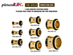 14K Solid Gold Ear Stretching Plug: Single Flare Gauge (2G to 10G) - 1 piece - Big guage ear Plugs
