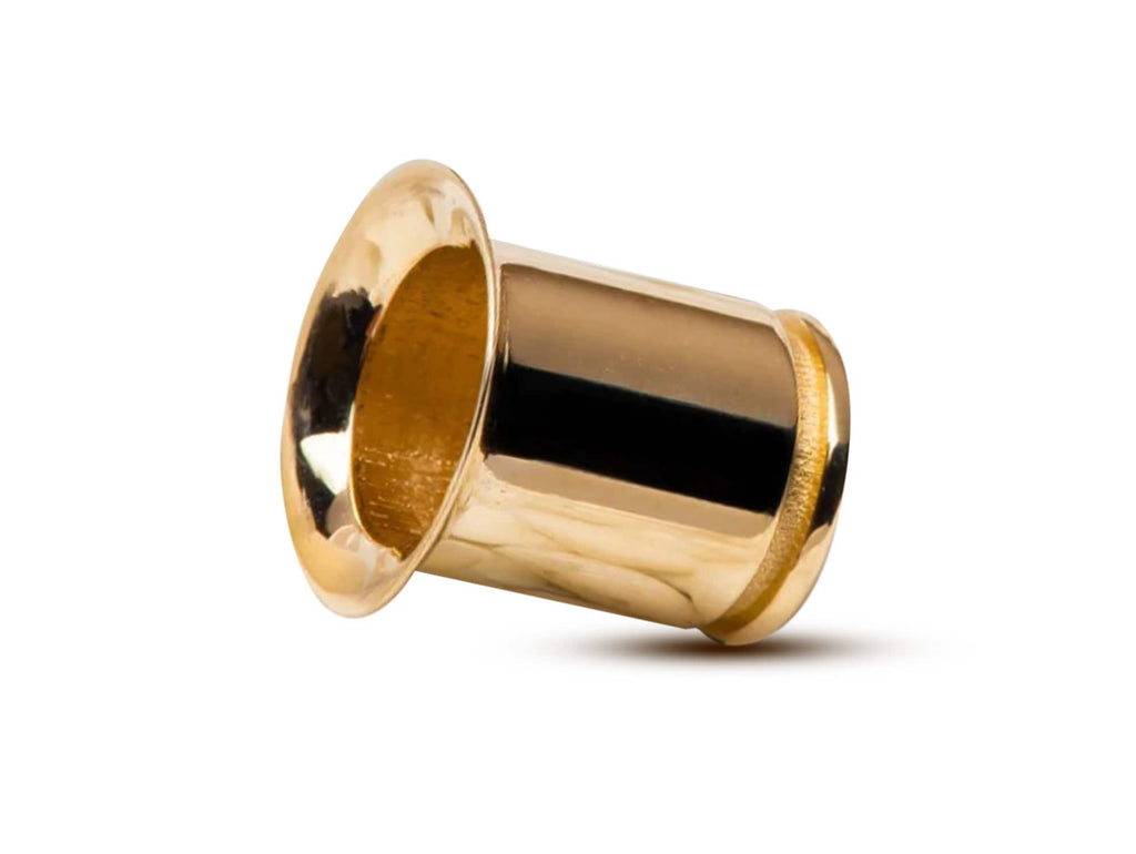 14K Solid Gold Ear Stretching Plug: Single Flare Gauge (2G to 10G) - 1 piece - Big guage ear Plugs
