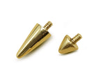 14K Gold Piercing Spike: Internally Threaded Body Jewelry Replacement