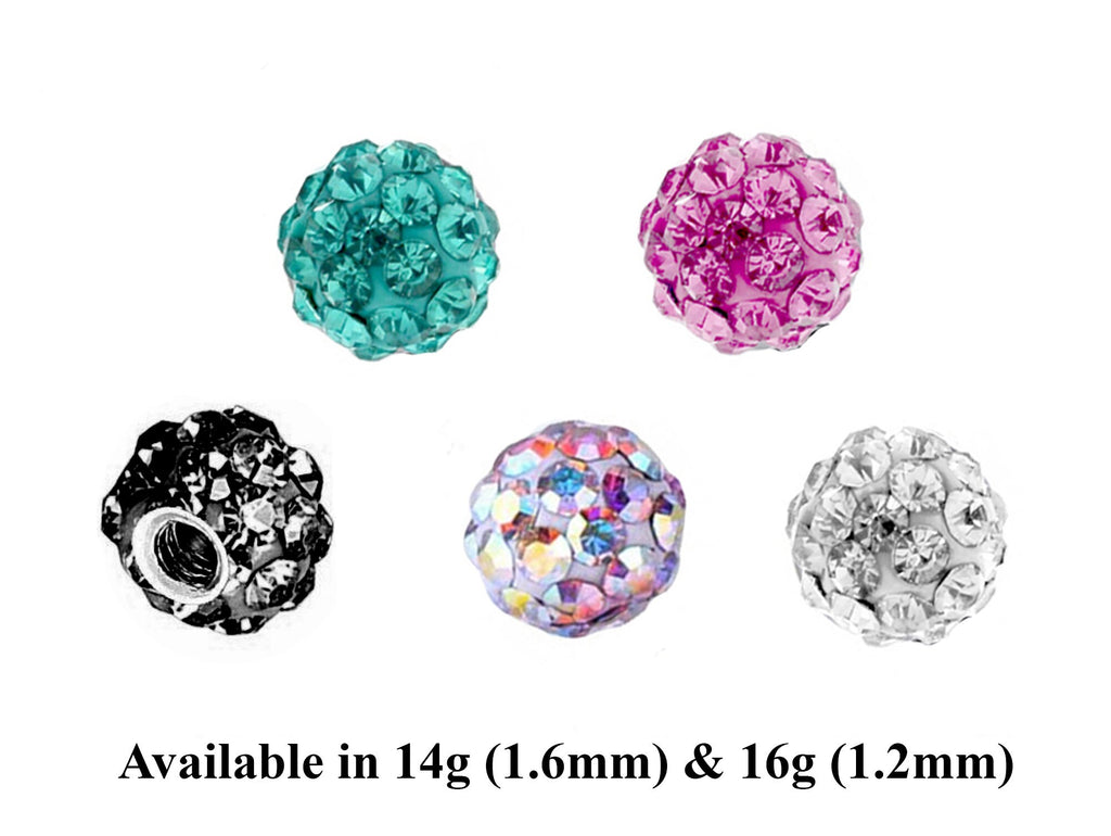 Surgical Steel Body Jewelry Replacement Balls & Spikes (2pcs) - 16g/14g
