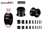 Titanium Steel Single Flare Plugs: Ear Piercing Tunnels with O-Ring