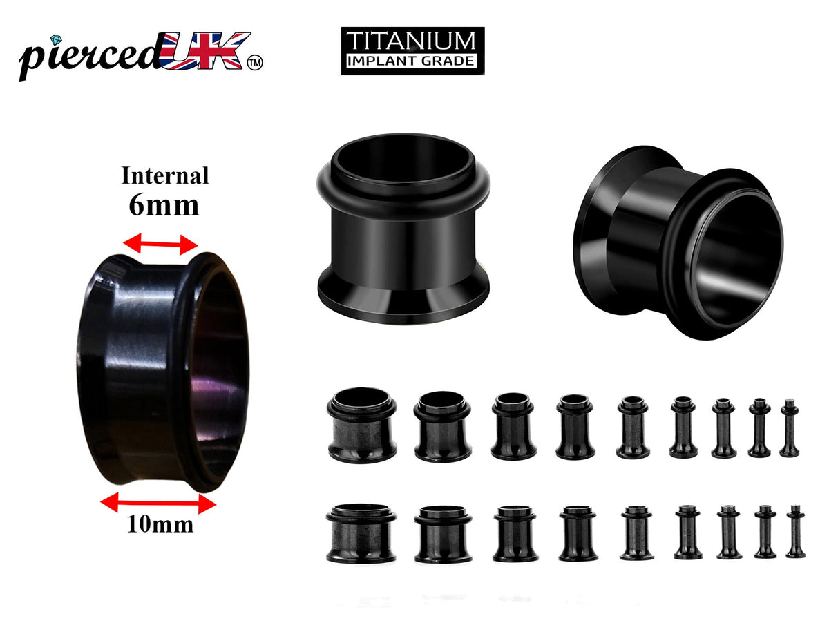 Titanium Steel Single Flare Plugs: Ear Piercing Tunnels with O-Ring