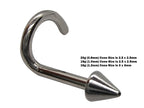 Titanium Nose Ring: Customizable 20g 18g 16g Nostril Screw