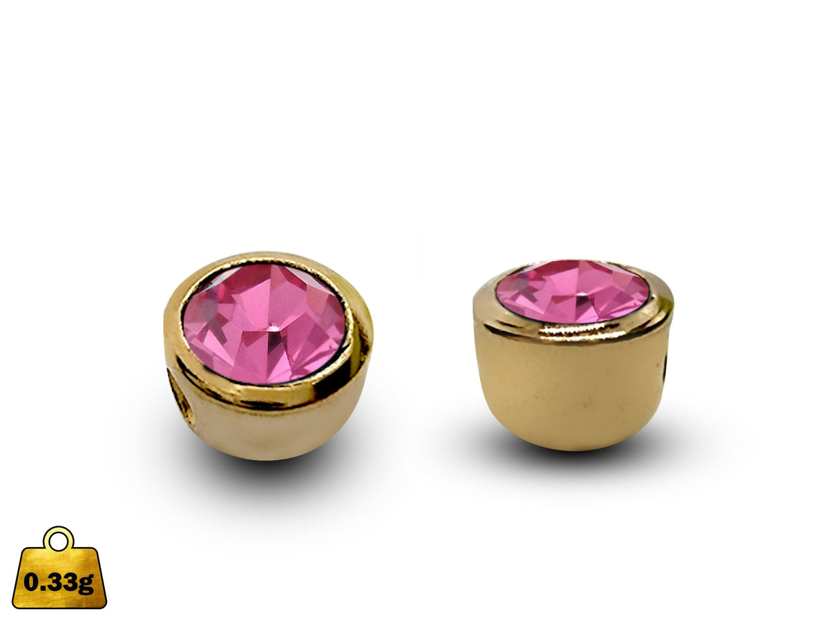 14K Gold Gem Captive Bead: Piercing Replacement Part