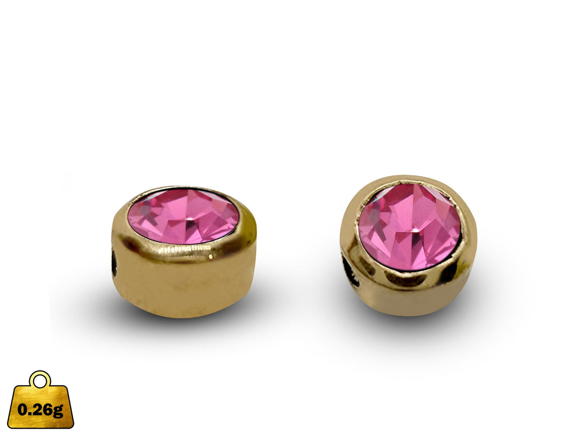 14K Gold Gem Captive Bead: Piercing Replacement Part
