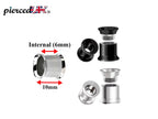 Surgical Steel Double Flare Plugs: Threaded Ear Tunnels