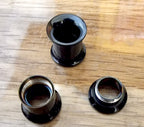 Surgical Steel Double Flare Plugs: Threaded Ear Tunnels