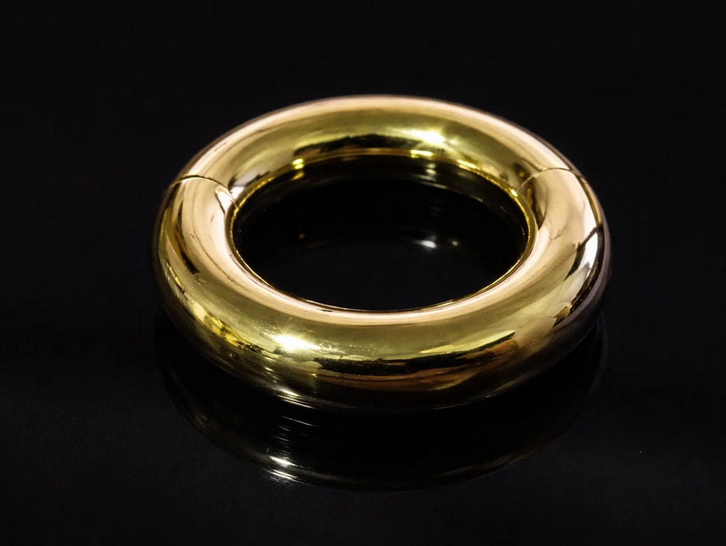14K Gold Big Size Hinged Segment Ring: Septum, Nose, Lip, Cartilage Piercing