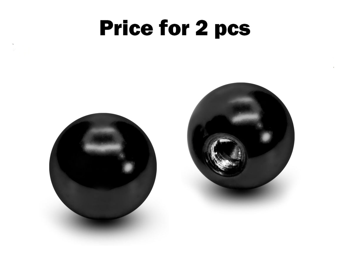 Titanium Ball Replacement Piercing Parts: 14g/16g/18g (2pcs)