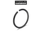 Titanium Nose Ring Hoop: 18g 20g Small Thin Piercing