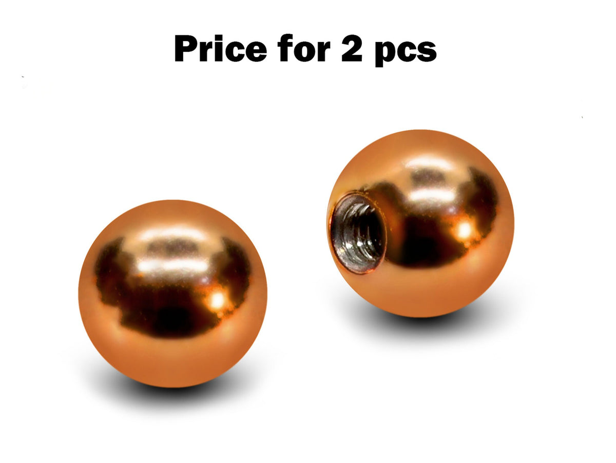 Titanium Ball Replacement Piercing Parts: 14g/16g/18g (2pcs)