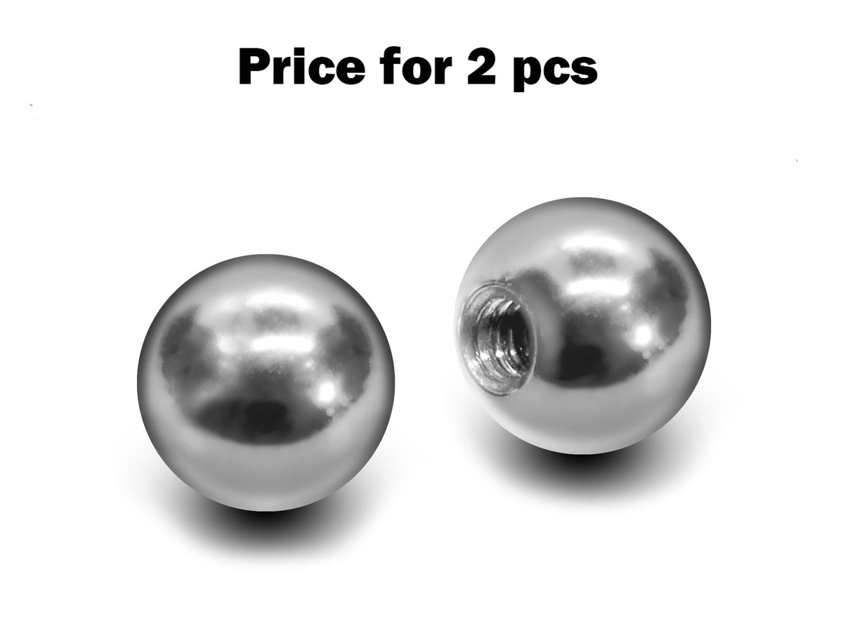 Titanium Ball Replacement Piercing Parts: 14g/16g/18g (2pcs)