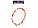 Titanium Nose Ring Hoop: 18g 20g Small Thin Piercing