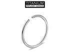 Titanium Nose Ring Hoop: 18g 20g Small Thin Piercing