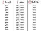 Labret Studs: Surgical Steel Flatback Lip Piercing Jewelry (3pcs)