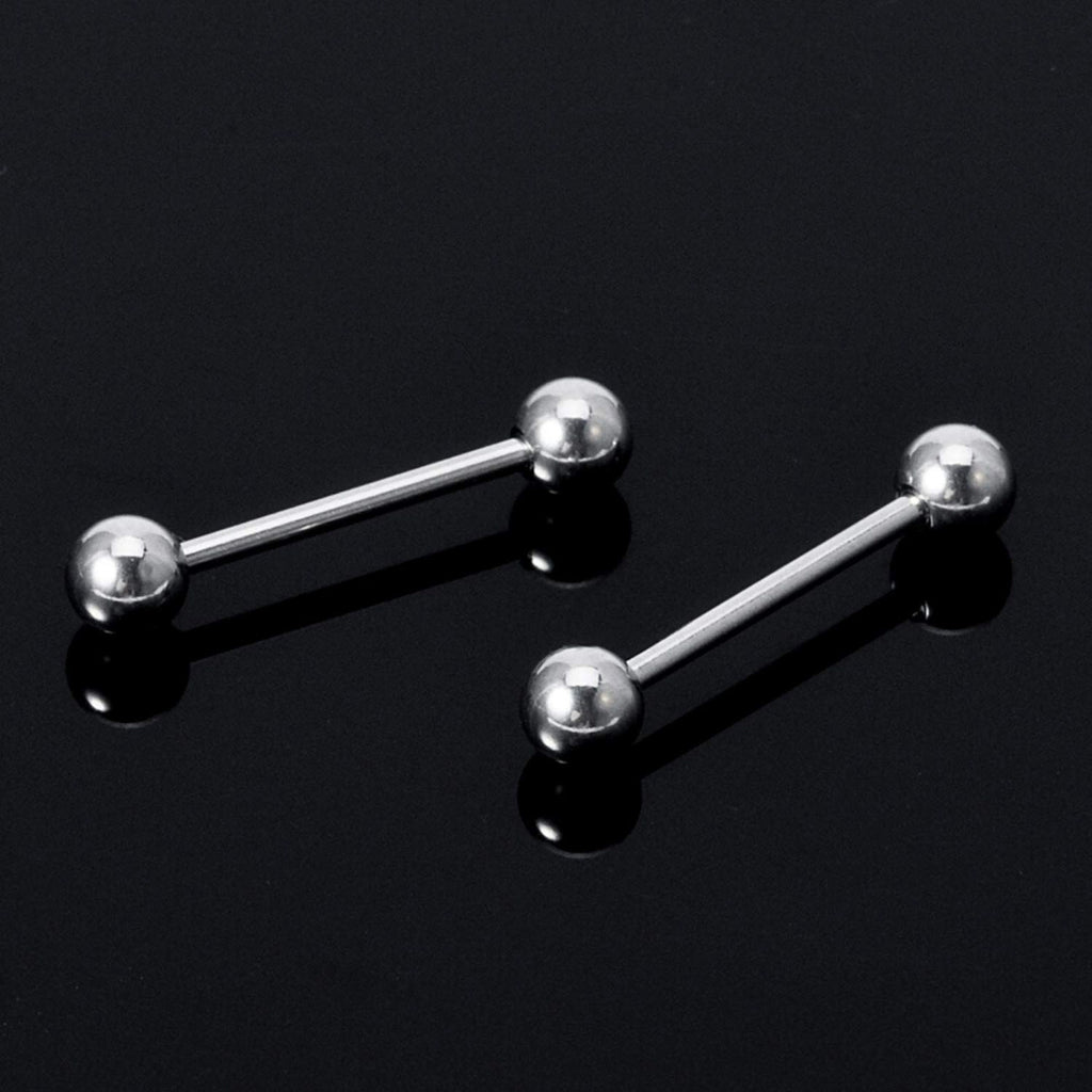 Surgical Steel Barbell Piercing: Industrial Barbell Stud (2pcs)