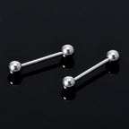Surgical Steel Barbell Piercing: Industrial Barbell Stud (2pcs)