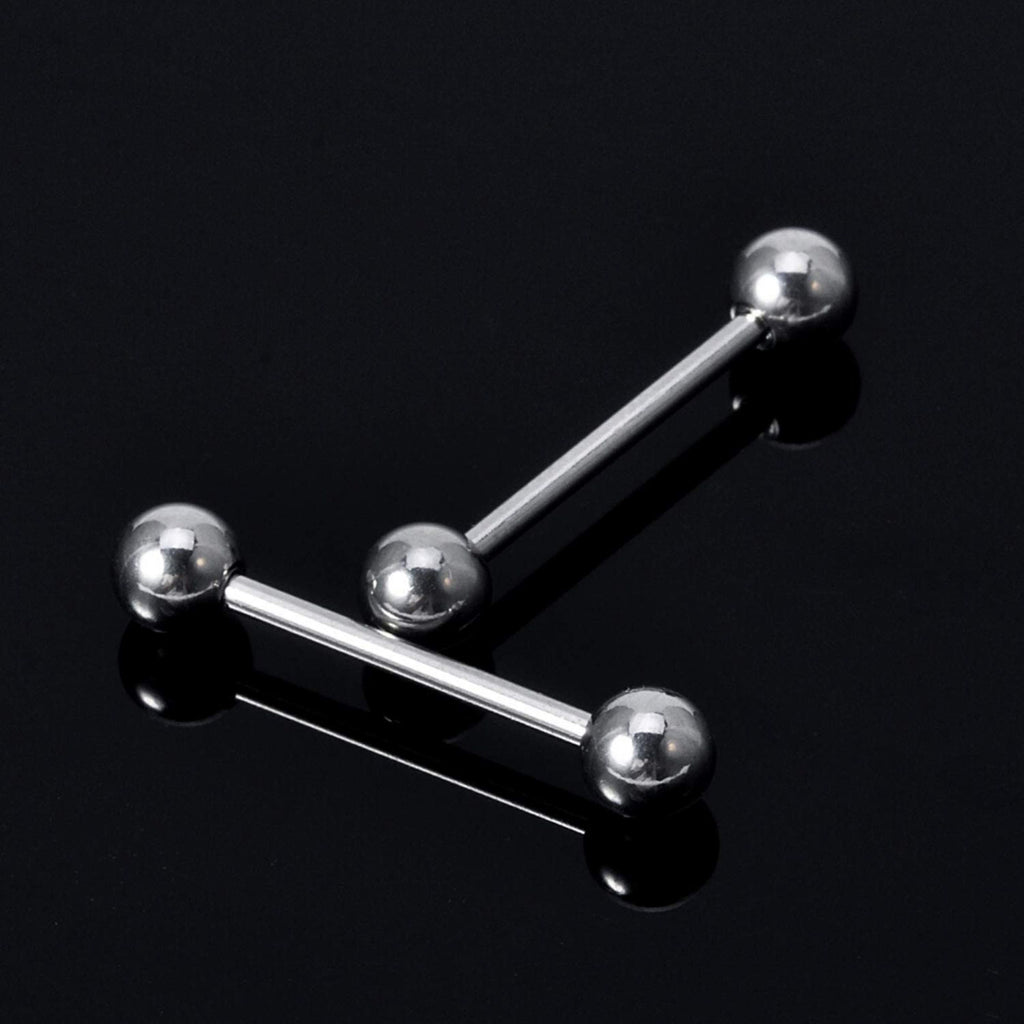 Surgical Steel Barbell Piercing: Industrial Barbell Stud (2pcs)