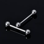 Surgical Steel Barbell Piercing: Industrial Barbell Stud (2pcs)