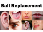 Surgical Steel Body Jewelry Replacement Balls (2pcs)