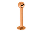 Surgical Steel Flatback Labret Stud: Lip Piercing Jewelry (18g, 16g, 14g)