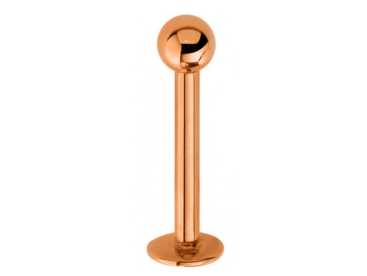 Surgical Steel Flatback Labret Stud: Lip Piercing Jewelry (18g, 16g, 14g)