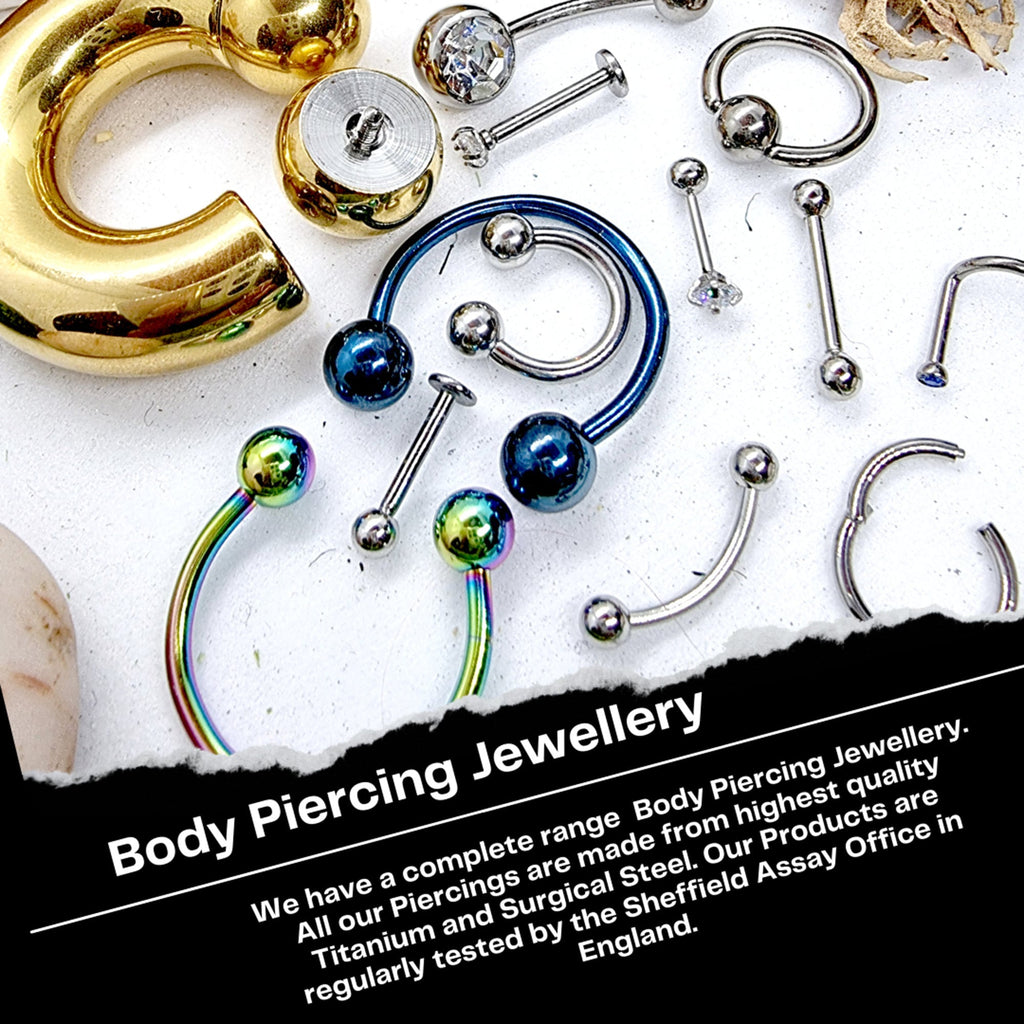 Titanium Steel Labret Stud: Flatback Lip Piercing Jewelry (18g, 16g, 14g)