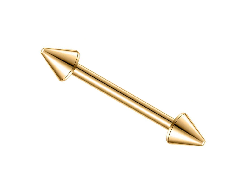 Cone End Barbell Piercing: Titanium ASTM F136