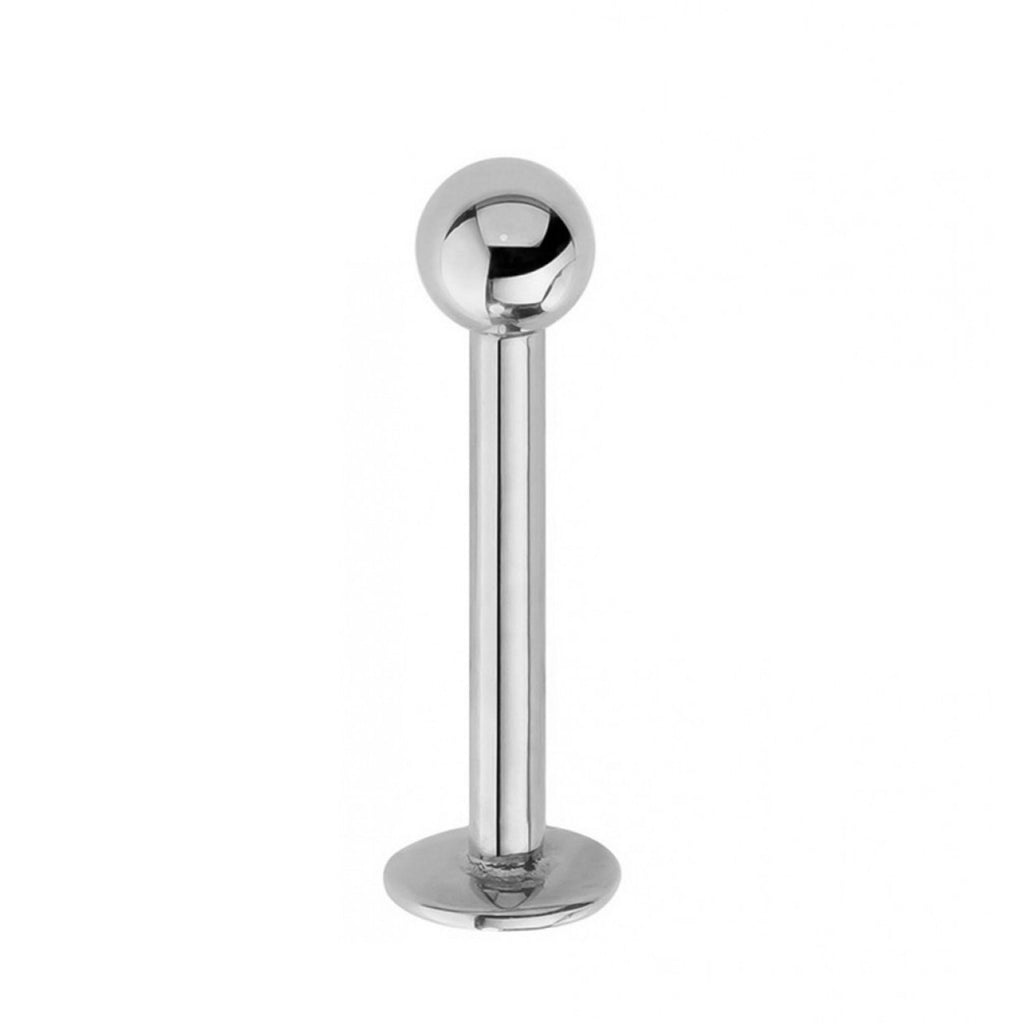 Titanium Labret Stud: Custom Lip Piercing, 16g/14g, Spike/Ball