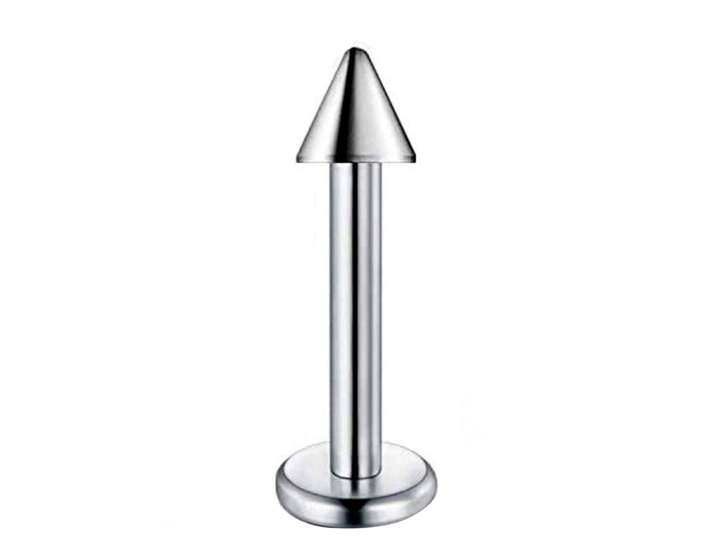 Titanium Labret Stud: Custom Lip Piercing, 16g/14g, Spike/Ball