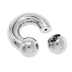 Surgical Steel Horseshoe Septum/Nose Ring (2pcs) - 10g to 00g