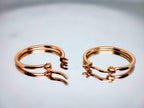 Sterling Silver Hoop Earrings: Latch Back, 14mm-20mm