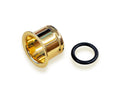14K Gold Single Flare Plug: Ear Tunnel Body Piercing (4mm-14mm)